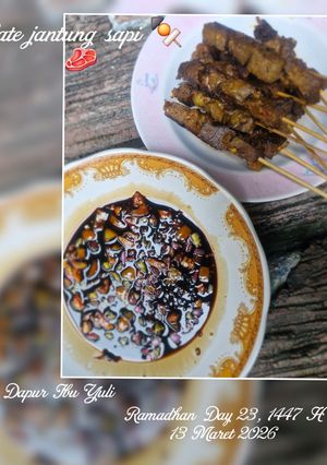 Foto resep Sate jantung sapi 🍢