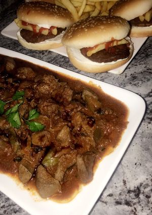 صورة لوصفة كبدة لذيذة 🤎😋