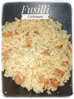 Foto resep Fusilli Carbonara Sosis