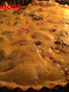 Una foto de Quiche de queso Roquefort