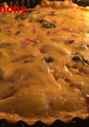 Una foto de Quiche de queso Roquefort