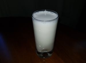 Una foto de Leche de almendras