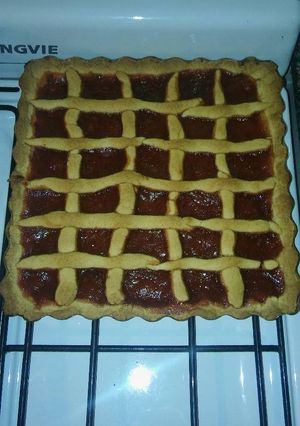 Una foto de Pastafrola de membrillo