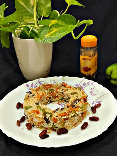 जीरो ऑयल मैक्सिकन राइस (zero oil mexican rice recipe in Hindi) रेसिपी मुख्य फोटो