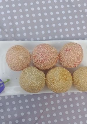 Foto resep Onde-onde merah putih 🇮🇩