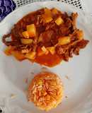 Bistec🥩 con papas🥔
