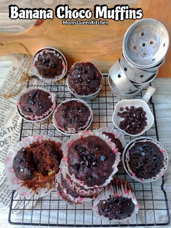 Langkah Mudah untuk Menyiapkan Resep Banana Choco Muffins yang Enak Banget Anti Ribet, Lezat Sekali