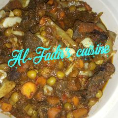 A picture of Stir fried liver masala.
