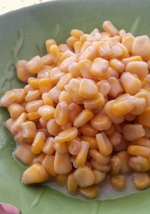 A picture of Jagung Susu / Corn and Milk.