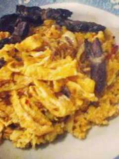 Foto resep Nasi Goreng Kuning Partel (Paru Telor)