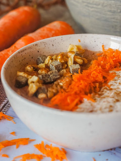 Una foto de Porridge carrot cake 2