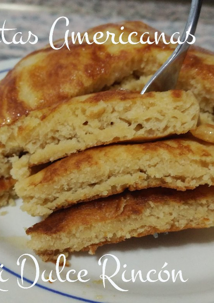 Una foto de Tortitas americanas o pancakes ¡¡súper esponjosas!!