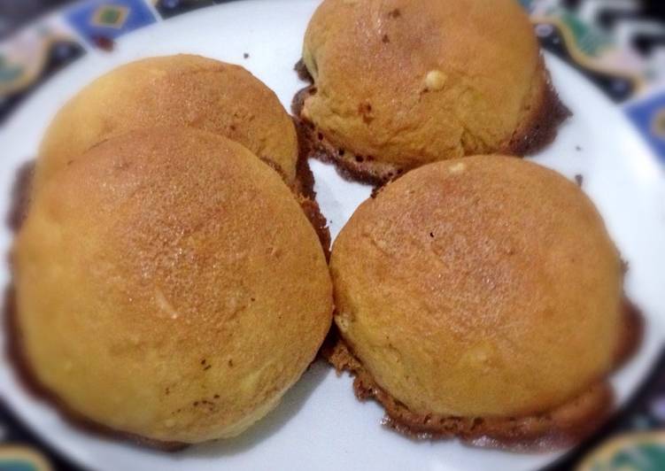 Cara menyajikan Coffe Bun (Roti Boy) , Enak Banget