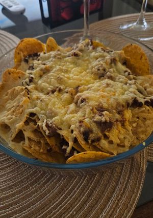 Una foto de Nachos mexicanos airfryer