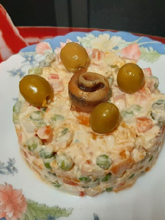 Una foto de Ensaladilla de calabaza con allí oli