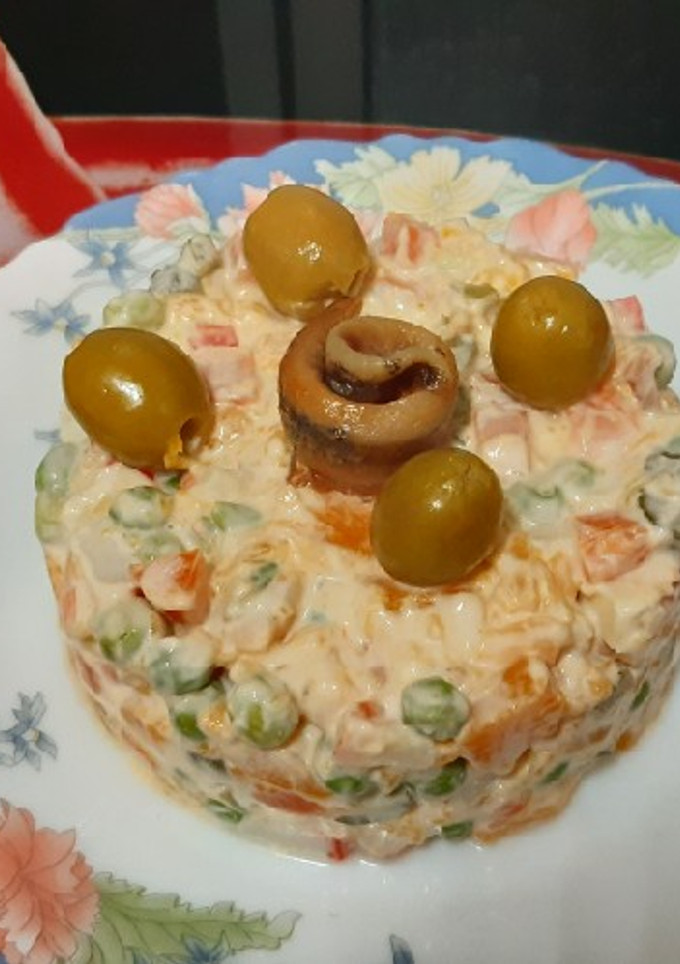 Una foto de Ensaladilla de calabaza con allí oli