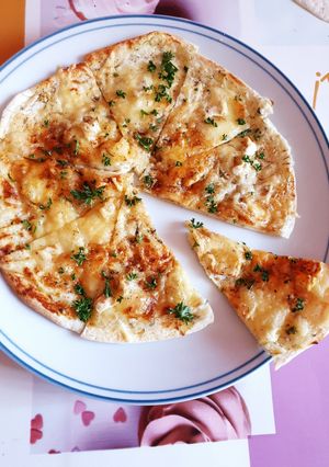 Une photo de Pizzas 🍕 wrap apéritives brie et fromage à l'ail