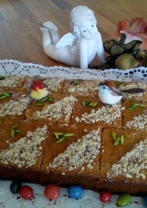 عکسی از دستور کیک هل و گلاب