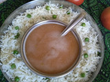 ટોમેટો સૂપ અને મટર રાઈસ (Tomato Soup Pea Rice Recipe In Gujarati)