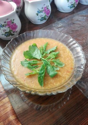 عکسی از دستور سوپ بلغور😍😍😍