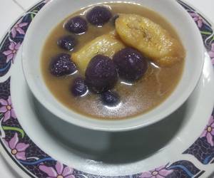 Resep Terbaik 51. Kolak Biji Salak Ubi Ungu + Pisang Lezat Mantap