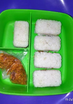Foto resep Nasi ayam suwir (lemper ala Bunda) 😘