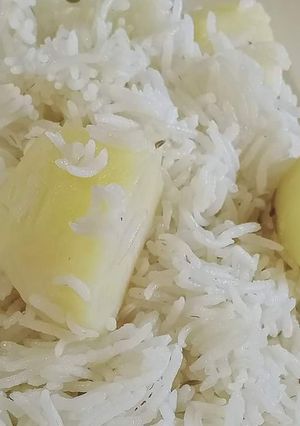 A picture of Simple aloo zeera rice.