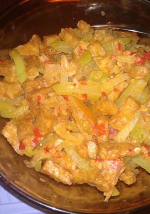 Foto resep Oseng2 labu Siam tempe hot