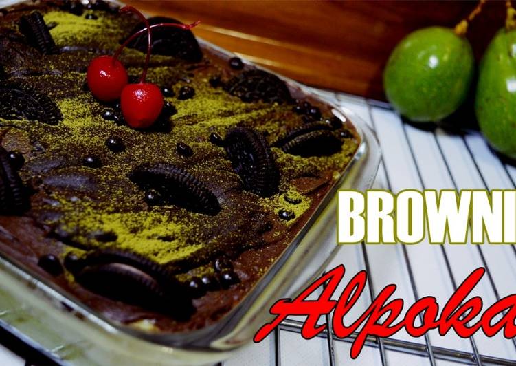 BROWKAT KEKINIAN | Brownies Alpokat Premium Cheese Cream Mix Cokelat Ganache | Resep Anti Gagal
