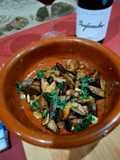 Boletus al ajillo en cazuela