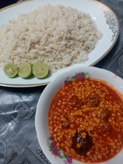 عکسی از دستور قیمه با گوشت گوسفند