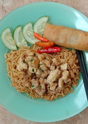 Foto resep Mie ayam instan ala real meat