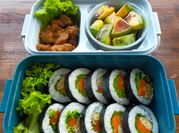 Gambar kimbab telur dan sayur