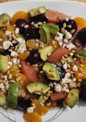 A picture of ABC Salad (Avocado, Beet & Citrus).