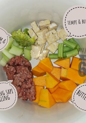 Foto resep MPASI Kuadran 6m+ 3 : Butternut Sapi giling