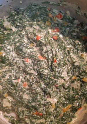 A picture of Creamy Spinach.