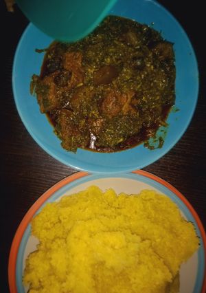 A picture of My Afang soup(hubby's favorite)🥰.