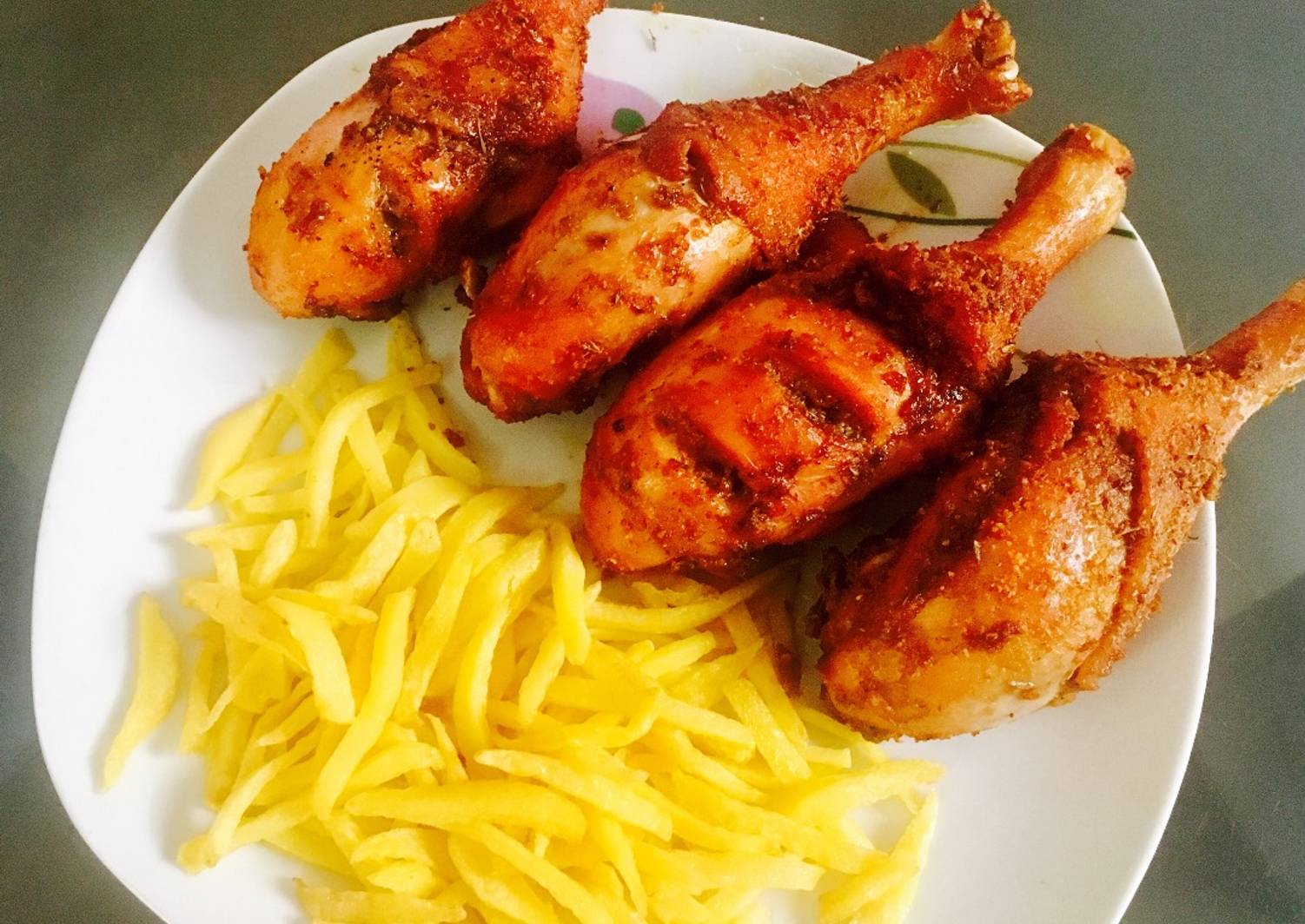 Peppered chicken drum sticks and chips recipe by foodiescene pats Peppered chicken drum sticks and chips recipe by foodiescene pats