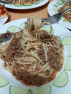 Hình của món Spaghetti xốt bò bằm.
