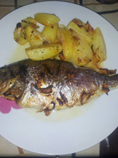 Una foto de Dorada al horno