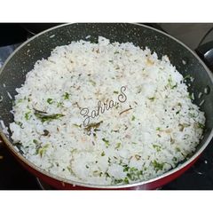 A picture of Bhagara leftover rice.
