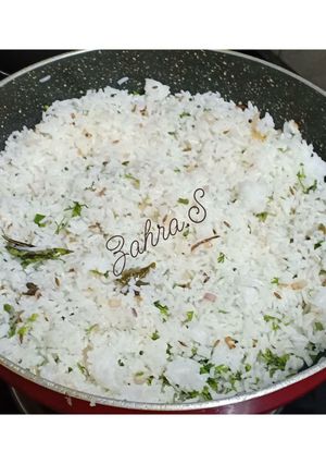 A picture of Bhagara leftover rice.