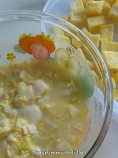 Foto resep MPASI: Sup Serabut Telur Tahu Sawi Putih & Kentang Goreng