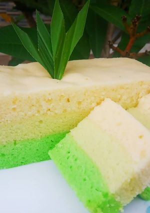 Foto resep Bolu lapis pandan kukus