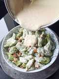 Broccoli Gnocchi with Creamy Cheese Sauce