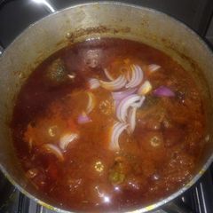 A picture of Spicy Goat Meat Stew.