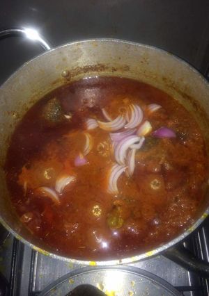 A picture of Spicy Goat Meat Stew.