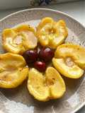 Manzanas asadas en estuche lékué