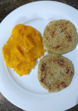 Una foto de Medallones de quinoa y zucchini