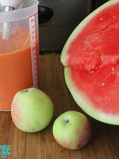 Una foto de Gazpacho de manzana y sandía